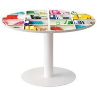 Table de réunion  ronde coloris Décor - Manutan Expert - Image principale