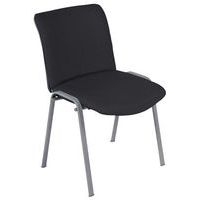 Lot de 5 chaises Best tissu PVC M1 coloris Anthracite - Image principale