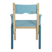 Fauteuil Lili T1 assise/accoudoirs coloris bleu turquoise - Image 4