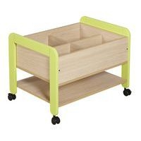 Bac à albums haut Lili piètement coloris vert - Image 3