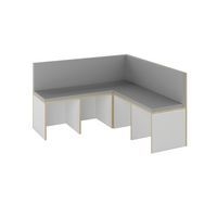 Banquette d'angle Filos assise mousse grise - Image principale