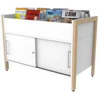 Bac album/BD Ellipse avec stockage - Manutan Expert - Image 2