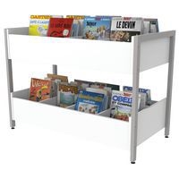 Bac à albums 2 niveaux Ellipse structure tube - Manutan Expert - Image 2