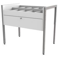 Bac multimédia Ellipse structure bois sans roulettes - Image 3