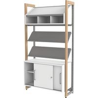 Caisson Ellipse blanc portes coulissantes - Manutan Expert - Image 3