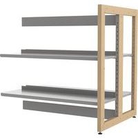 Rayonnage double face structure bois Ellipse - Manutan Expert - Image principale