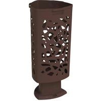 Poubelle Vienne polyéthylène - marron 8017 - Image principale