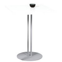 Table Roxane piètement 2 tubes 60x60 cm - Image 4