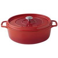 Cocotte en fonte ovale 31 cm -INVICTA- Rubis - Image principale