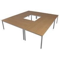 Table de réunion Universalis Rectangulaire 70 et 80 cm - Image 5