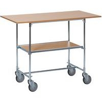 Table mobile chêne - 2 plateaux - Capacité 50 à 100 kg - Image 3