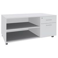 Console mobile Urbano 2 tiroirs 120x60 blanc/blanc - Image principale