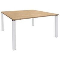 Table de réunion carrée 140x140 cm Lounge 4 pieds Simmob - Image 6