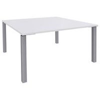 Table de réunion carrée 140x140 cm Lounge 4 pieds Simmob - Image 2