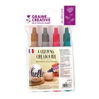 Lot de 4 crayons bougie à la cire liquide - Image principale