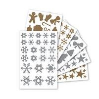 Pochette 20 feuilles gommettes décoratives noël - Image principale