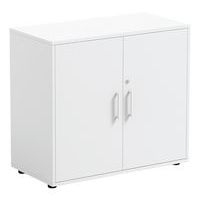 Armoire Ada 2 compartiments intérieurs et 2 portes blanc serrure-MIRPLAY School - Image principale