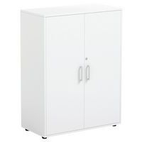 Armoire Emmy  3 compartiments intérieurs  2 portes blanc serrure-MIRPLAY School - Image principale