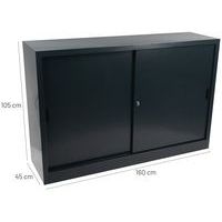 Armoire à monter porte coulissante - Basse - L 160 cm - Manutan Expert - Image 10