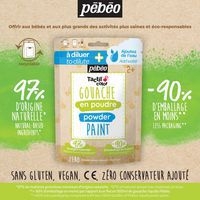 Set 10 sachets 180g gouache poudre - assorties +2 cuillères - Image 8