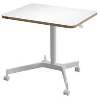 Bureau compact réglable en hauteur - Piètement blanc - Leitz - Image principale