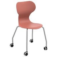 Chaise recyclée sur roulettes Mia Castors - Mirplay School - Image 4