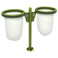 Poubelle double pour parcours sportif Freetness - Image principale