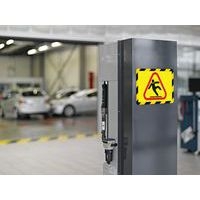 Lot de 2 cadre magneto securite magnetique A4 jaune/noir - Image 3