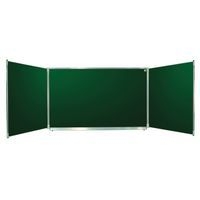 Tableau triptyque émaillé vert 120x400 cm ouvert - Image principale