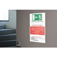 10 Etiquettes d'affichage Ultra-Résistant polyéthyéthylène A3oeilC Blanc - Image 2