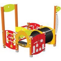 Labyrinthe Ptit Loup 4 modules bois - jambes de scellement - Image 2