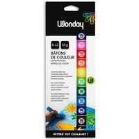 Etui 12 bâtons de 10 g de gouache en stick couleurs assorties - Image principale