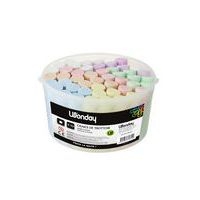 Pot de 50 craies de trottoir rondes géantes 105 mm Ø 25 mm - Image principale