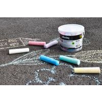 Seau 20 craies trottoir couleurs assorties - Image 3