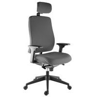 Fauteuil Harmonia accoudoir réglable+têtière Gris moyen - Image principale