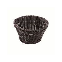 Corbeille à pain en polypropylène ronde 18x10 cm noire - Image principale