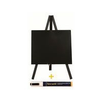 Mini ardoise+feutre en bois coloris hêtre - Image principale