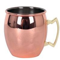 Mug cuivre lisse en inox ø8,5 cm 50cl - Image principale