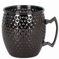 Mug martelé en inox ø8,5 cm 50cl noir - Image principale