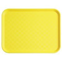 Plateau en polypropylène fast food 35x27 cm jaune - Image principale
