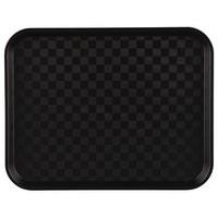 Plateau en polypropylène fast food 35x27 cm noir - Image principale