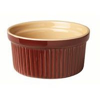 Ramequin à côte en porcelaine 17cl marron - Image principale