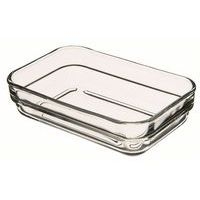 Ravier rectangulaire en verre trempé 25cl transparent - Image principale