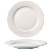 Assiette plate en porcelaine ø27 cm blanc-Delta - Image principale