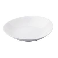 Assiette creuse ovale en porcelaine blanc-Eo - Image principale