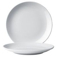Assiette plate en porcelaine ø25 cm blanc-Eo - Image principale