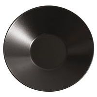 Assiette ronde en grès ø23 cm noir-Kuro - Image principale