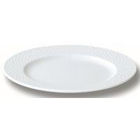 Assiette plate en porcelaine ø20 cm blanc-Polo - Image principale