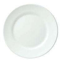 Assiette plate en verre trempé ø23,5 cm blanc-Restaurant-Arcoroc - Image principale