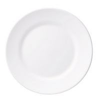 Assiette plate en verre trempé ø25,4 cm blanc-Restaurant-Arcoroc - Image principale